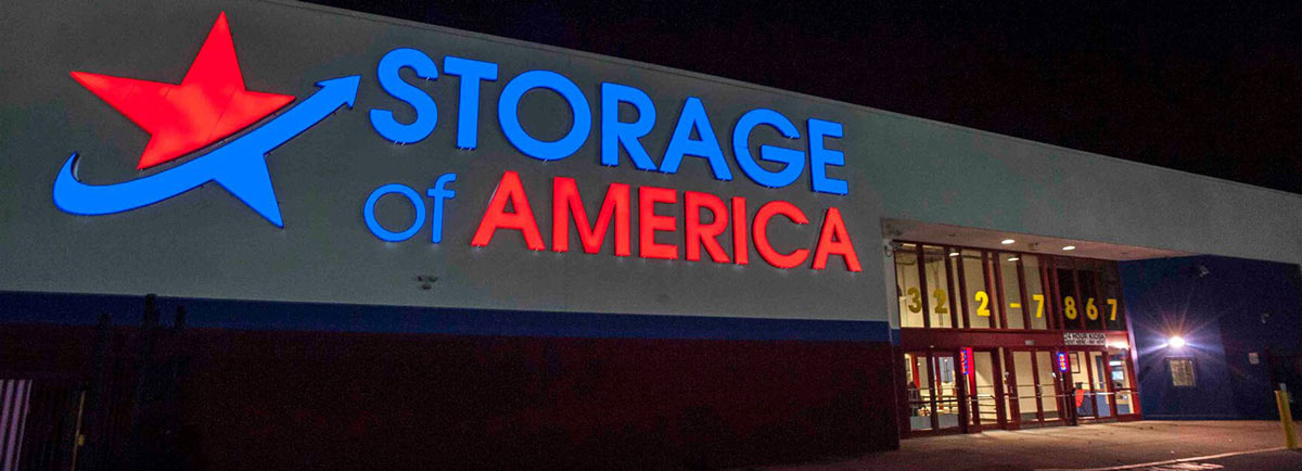 Storage of America Building Logo